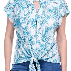 Women's Petite Floral Print Top