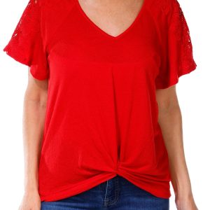 Women's Petite Solid Top