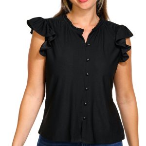 Women's Petite Solid Top