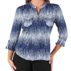 Women's Petite Ombre Print Top
