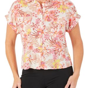 Women's Petite Floral Print Top