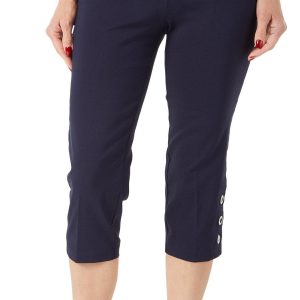 Women's Petite Solid Capris
