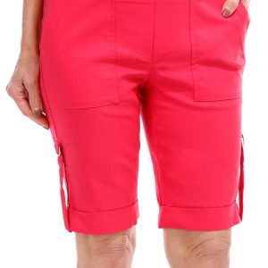 Women's Petite Solid Bermuda Shorts