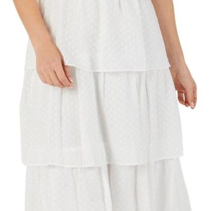 Women's Solid Dot Print Dress