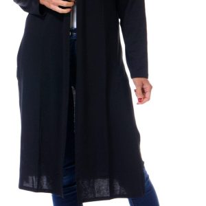 Women's Open Front Long Cardigan