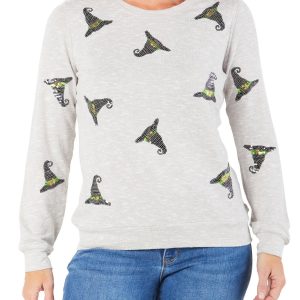 Women's Sequin Witches Hat Top