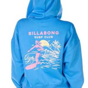 Juniors Logo Surf Graphic Hoodie