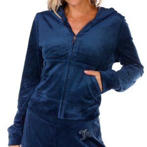 Juniors Solid Velour Hoodie