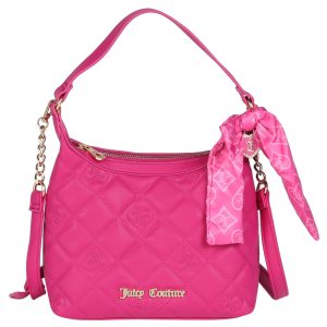 Top Handle Crossbody Satin Bow Accent