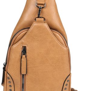 Faux Leather Sling Bag