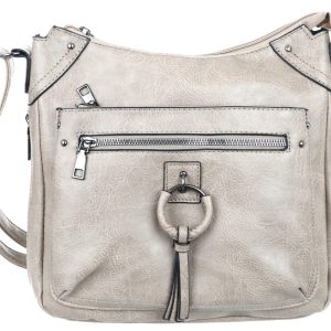 Faux Leather Ring Satchel