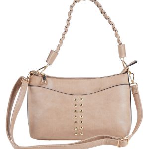 Faux Leather Shoulder Bag