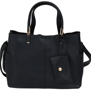 Faux Leather Satchel
