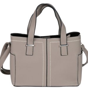 Faux Leather Satchel