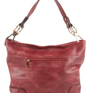 Slouchy Faux Leather Hobo Bag