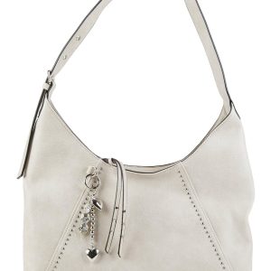 Faux Leather Studded Hobo