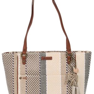 Stripe Woven Tote