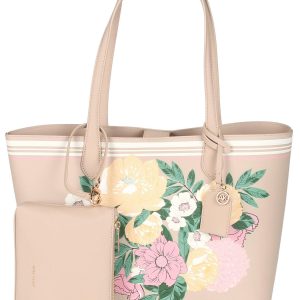 Floral 2 Pc Tote Bag