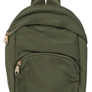 Solid Nylon Sling Backpack