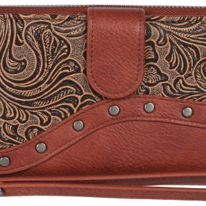 Tooled Wristlet Wallet