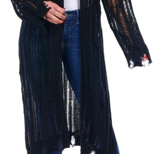 Women's Solid Knit Kimono