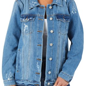 Women's Distressed Denim Jacket