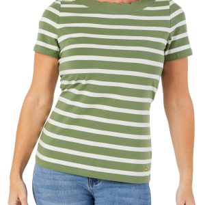 Women's Short Sleeve Striped Top