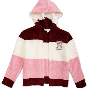 Little Girls Stripe Hooded Sweater