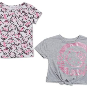 Little Girls 2 Pk Hello Kitty Graphic Tops