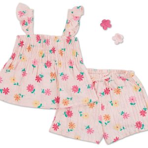 Little Girls 4 Pc Shorts Set
