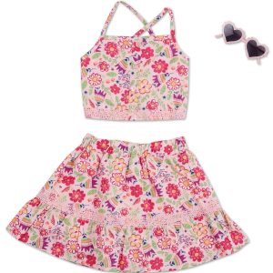 Little Girls 3 Pc Skirt Set