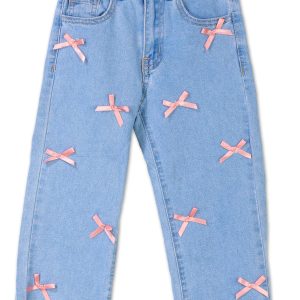 Little Girls Bow Jeans