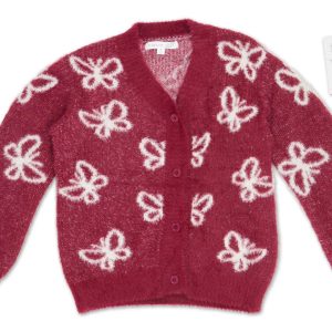 Girls Eyelash Butterfly Cardigan