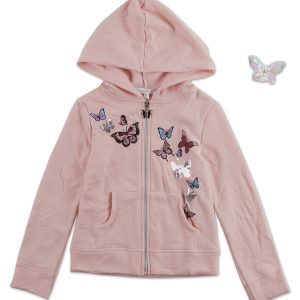 Girls Butterfly Zip Jacket