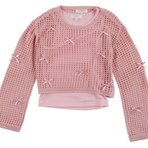 Girls 2 Pc Tank & Crochet Top