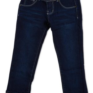 Girls High Waist Cuff Jeans