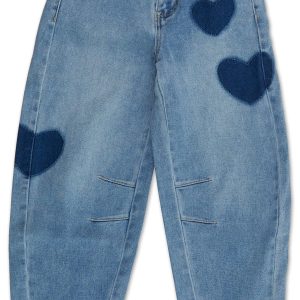 Girls Heart Barrel Jeans