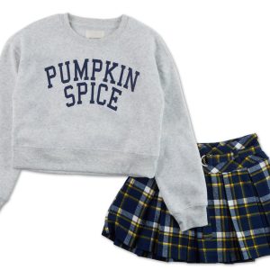 Girls 2 Pc Fall Skirt Set