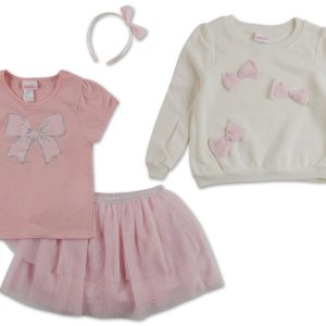Girls 4 Pc Skirt Set