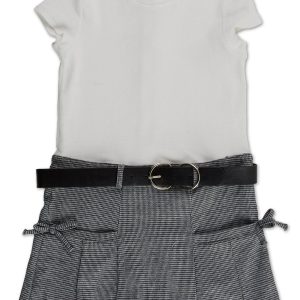 Girls Ribbed Knit Dress