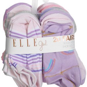 Girls 20 Pk Low Cut Socks