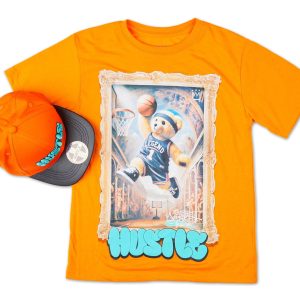 Boys 2 Pc Graphic Tee & Hat Set