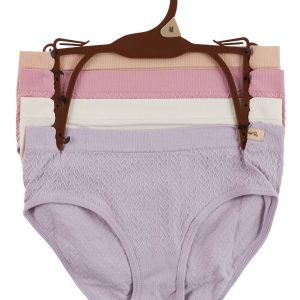 Girls 4 Pk Seamless Brief Panties