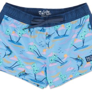 Boys Tropical Print Swim Shorts