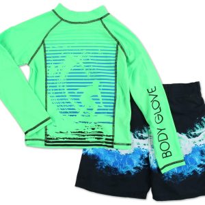 Boys 2 Pc Swim Shorts Set