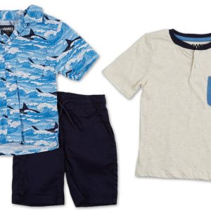 Little Boys 3 Pc Shorts Set