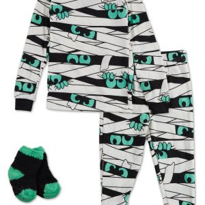 Toddler Boys 3 Pc Halloween Pajama Pants Set