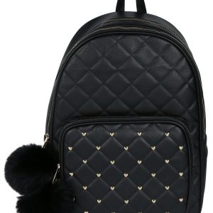 Quilted Heart Studded Backpack