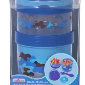 2 Pk Camo Stackable Food Containers