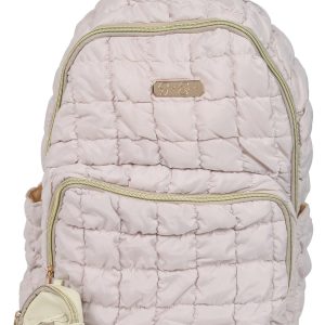 Solid Quilted Backpack